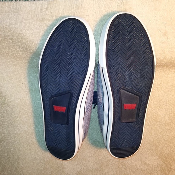 Levi's Light Denim Navy Canvas Sneakers SZ 8.5 men - Picture 3 of 4